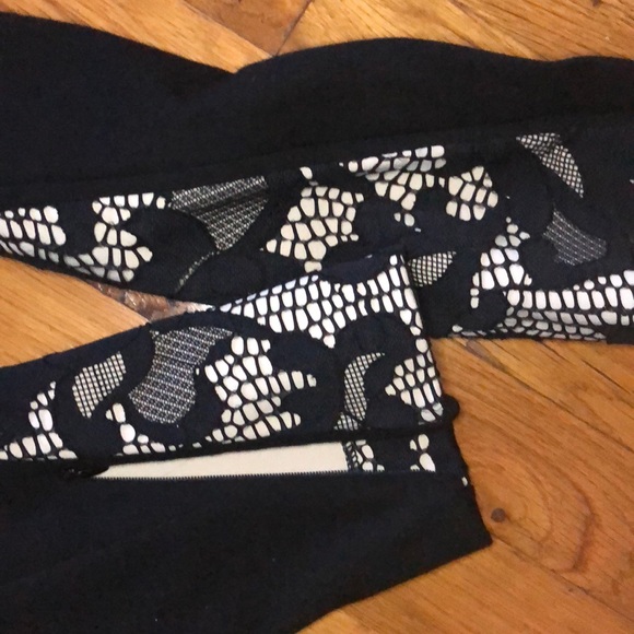 DVF Harmony Abstract Lace Floral Skinny Pants - Picture 5 of 6